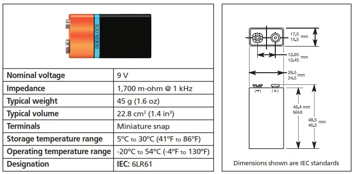 9v battery, fetal Doppler batter, alkaline battery, baysonic battery,The nine-volt battery, or 9-volt battery